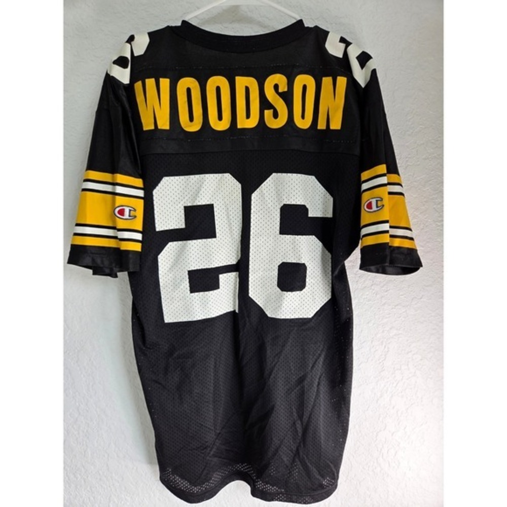 Vintage Champion, Rod Woodson #26 Pittsburgh Steelers Jersey Black 90s Mens 40